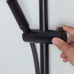 Tiger Doucheset Akcent 3 Straalstanden Zwart/messing -badkamer 123 2506