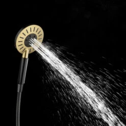 Tiger Doucheset Akcent 3 Straalstanden Zwart/messing -badkamer 123 2507