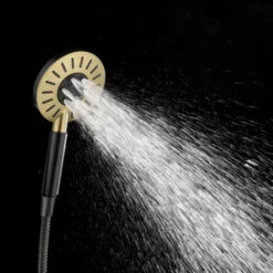 Tiger Doucheset Akcent 3 Straalstanden Zwart/messing -badkamer 123 2509