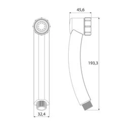 Tiger Splash Eco Handdouche Turbo Saver Chroom -badkamer 123 2514