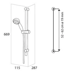 Tiger Splash Doucheset Murcia Waterbesparend Chroom -badkamer 123 2519
