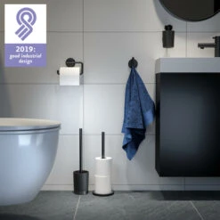 Tiger Wc-rolhouder Tune Zwart -badkamer 123 2560