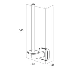 Tiger Toiletrolhouder Carv Zwart -badkamer 123 2581