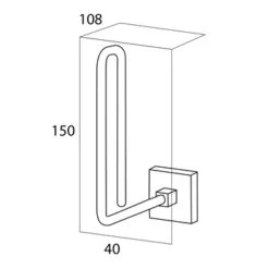 Tiger Reserverolhouder Melbourne Hangend RVS -badkamer 123 2612