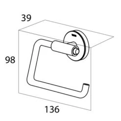 Tiger Toiletrolhouder Urban Wit -badkamer 123 2636