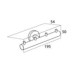 Tiger Haak Boston 4-delig RVS -badkamer 123 2639