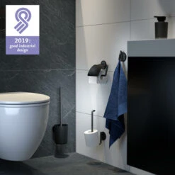 Tiger Tune Wc-borstelhouder Hangend Zwart -badkamer 123 2677