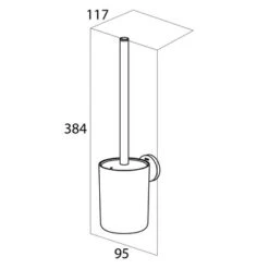 Tiger Toiletborstelhouder Urban Hangend Wit -badkamer 123 2693