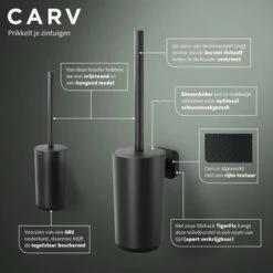 Tiger Toiletborstelhouder Carv Vrijstaand Zwart -badkamer 123 2712