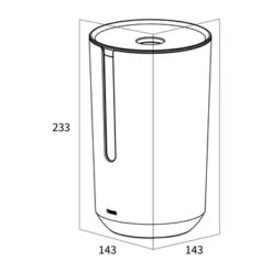 Tiger Reserverolhouder Tess Staand Zwart/antraciet -badkamer 123 2719
