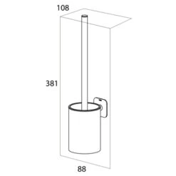 Tiger Toiletborstelhouder Colar Hangend RVS -badkamer 123 2753