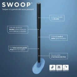 Tiger Toiletborstelhouder Tess Staand Zwart/antraciet -badkamer 123 2779