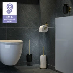 Tiger Tune Toiletrolhouder Messing/zwart 17 Tiger Tune Toiletrolhouder Messing/zwart -badkamer 123 2830