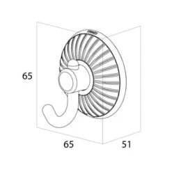 Tiger Haak Ivy Chroom Met Wit -badkamer 123 2845