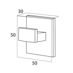 Tiger Haak Items Groot Chroom -badkamer 123 2851