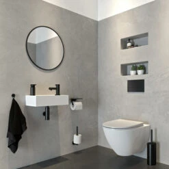 Tiger Toiletborstelhouder Noon Vrijstaand Zwart -badkamer 123 2864