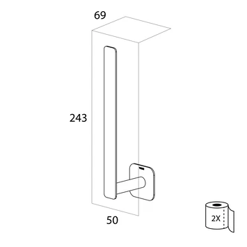 Tiger Reserverolhouder Colar Zwart 4 Tiger Reserverolhouder Colar Zwart - Afbeelding 2