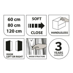 Tiger Karlo Kolomkast Chalet Eiken 160 Cm -badkamer 123 291