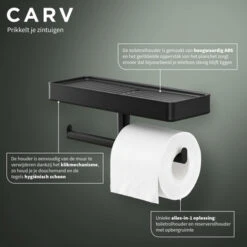 Tiger Toiletrolhouder Carv Met Planchet -badkamer 123 2971