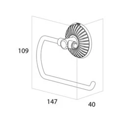 Tiger WC-rolhouder Ivy Chroom/wit 10 Tiger WC-rolhouder Ivy Chroom/wit -badkamer 123 2988