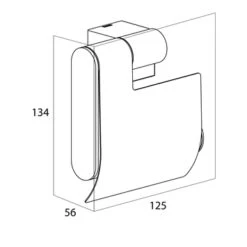 Tiger Toiletrolhouder Nomad Met Klep Zwart 7 Tiger Toiletrolhouder Nomad Met Klep Zwart -badkamer 123 3001