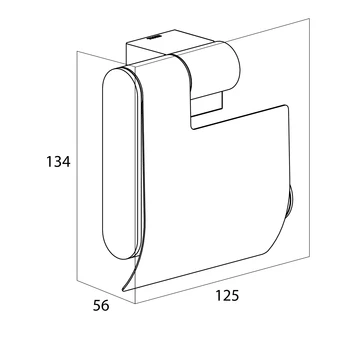 Tiger Toiletrolhouder Nomad Met Klep Zwart 5 Tiger Toiletrolhouder Nomad Met Klep Zwart - Afbeelding 3