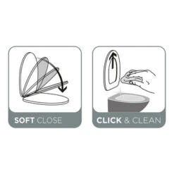 Tiger WC Bril Boston Wit/Chroom Kunststof Met Softclose -badkamer 123 3036