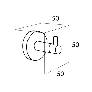Tiger Haak Boston Groot Geborsteld RVS 5 Tiger Haak Boston Groot Geborsteld RVS - Afbeelding 3