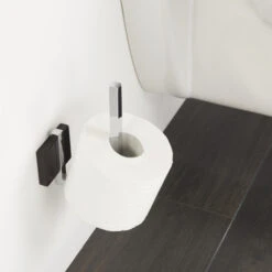 Tiger Reserverolhouder Zenna Hangend Chroom/Wengé -badkamer 123 3217