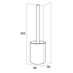 Tiger Toiletborstelhouder Sem Zwart -badkamer 123 3241