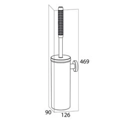 Tiger Toiletborstelhouder Boston Comfort & Safety Hangend RVS -badkamer 123 3263