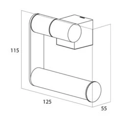 Tiger Toiletrolhouder Nomad Zwart 7 Tiger Toiletrolhouder Nomad Zwart -badkamer 123 3272