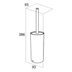 Tiger Toiletborstelhouder Urban Zwart -badkamer 123 3339