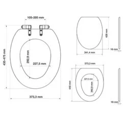 Tiger WC Bril Mississippi Wit Hout Met Softclose -badkamer 123 3351