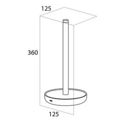 Tiger Reserverolhouder Urban Wit Staand -badkamer 123 3378