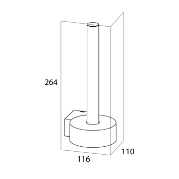 Tiger Reserverolhouder Nomad Hangend Zwart 5 Tiger Reserverolhouder Nomad Hangend Zwart - Afbeelding 3