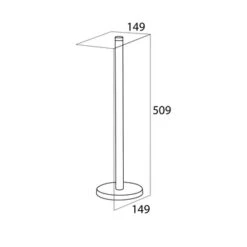 Tiger Reserverolhouder Boston RVS Losstaand 9 Tiger Reserverolhouder Boston RVS Losstaand -badkamer 123 3445