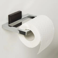 Tiger Toilethouder Zenna Chroom/Wengé -badkamer 123 3464