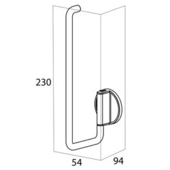Tiger Reserverolhouder Tune RVS -badkamer 123 3494