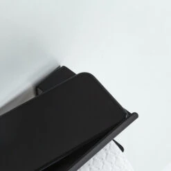 Tiger Colar Toiletrolhouder Met Planchet Zwart -badkamer 123 3553