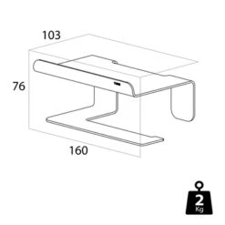 Tiger Colar Toiletrolhouder Met Planchet Zwart -badkamer 123 3557