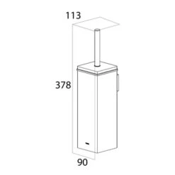 Tiger Toiletborstelhouder Items Hangend Vierkant Chroom 11 Tiger Toiletborstelhouder Items Hangend Vierkant Chroom -badkamer 123 3570