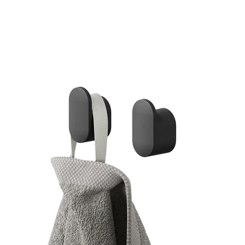 Tiger Handdoekhaak Carv Klein Zwart 4 Tiger Handdoekhaak Carv Klein Zwart - Afbeelding 2