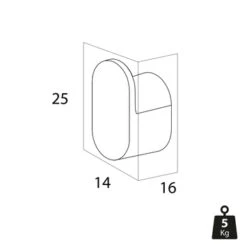Tiger Handdoekhaak Carv Klein Zwart 11 Tiger Handdoekhaak Carv Klein Zwart -badkamer 123 3581