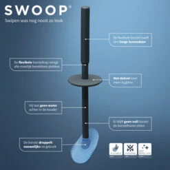 Tiger Toiletborstel Swoop Flexibel Antraciet -badkamer 123 3607