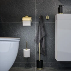 Tiger Reserverolhouder Tune Messing Zwart -badkamer 123 3614