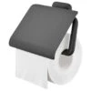Tiger Toiletrolhouder Carv Met Klep Zwart 2 Tiger Toiletrolhouder Carv Met Klep Zwart -badkamer 123 3675