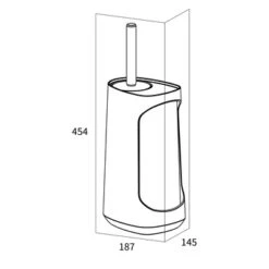 Tiger Toiletborstelhouder Tess Met Opbergvak Staand Zwart/antraciet 27 Tiger Toiletborstelhouder Tess Met Opbergvak Staand Zwart/antraciet -badkamer 123 3690
