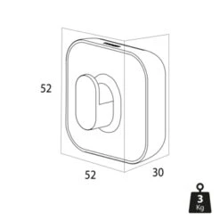 Tiger Handdoekhaak Carv Groot Zwart -badkamer 123 3736