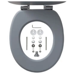 Tiger WC Bril Reno Grijs -badkamer 123 3765